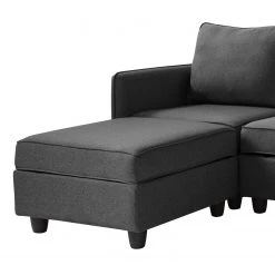 Fredriks Canapé panoramique Lavara - Tissu - Gris foncé -Canapés Soldes Magasin 1000189253 191017 09474300013 DETAILS P000000001000189253