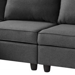 Fredriks Canapé panoramique Lavara - Tissu - Gris foncé -Canapés Soldes Magasin 1000189253 191017 09474300014 DETAILS P000000001000189253