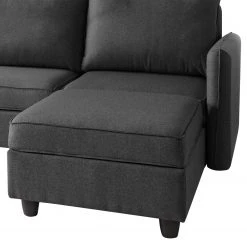 Fredriks Canapé panoramique Lavara - Tissu - Gris foncé -Canapés Soldes Magasin 1000189253 191017 09474300015 DETAILS P000000001000189253