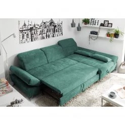 Fredriks Canapé d’angle Easton - Microfibre - Microfibre Ranu: Turquoise - Méridienne courte à droite (vue de face) -Canapés Soldes Magasin 1000189344 191031 16385000617 MOOD DETAILS P000000001000189344 mood