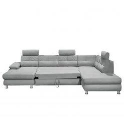 Fredriks Canapé panoramique Ordino - Tissu - Gris clair - Méridienne courte à gauche / longue à droite (vue de face) -Canapés Soldes Magasin 1000189388 191031 16401201049 DETAILS P000000001000189388