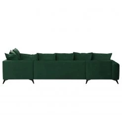 Jack & Alice Canapé panoramique Machado - Vert foncé - Méridienne courte à gauche / longue à droite (vue de face) -Canapés Soldes Magasin 1000189505 191011 18361500630 DETAILS P000000001000189505