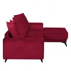 Jack & Alice Canapé d’angle Machado - Rouge - Méridienne courte à droite (vue de face) -Canapés Soldes Magasin 1000189522 191011 18363100782 DETAILS P000000001000189522