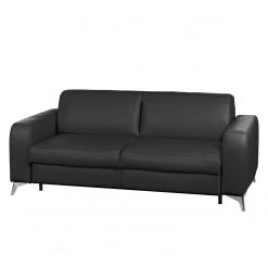 Loftscape Canapé convertible Formosa - Cuir véritable - Noir