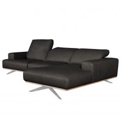 Loftscape Canapé d’angle Iglesia - Cuir véritable - Cuir Nadra: Noir - Méridienne courte à droite (vue de face) - Argenté - Hêtre 17 Loftscape Canapé d’angle Iglesia - Cuir véritable - Cuir Nadra: Noir - Méridienne courte à droite (vue de face) - Argenté - Hêtre -Canapés Soldes Magasin 1000189637 200102 11281200145 DETAILS P000000001000189637