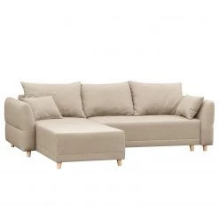 Norrwood Canapé d’angle Jardins - Tissu structuré - Beige - Méridienne courte à gauche (vue de face) -Canapés Soldes Magasin 1000191652 191121 19045901460 DETAILS P000000001000191652