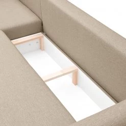 Norrwood Canapé d’angle Jardins - Tissu structuré - Beige - Méridienne courte à gauche (vue de face) -Canapés Soldes Magasin 1000191652 191121 19050001463 DETAILS P000000001000191652