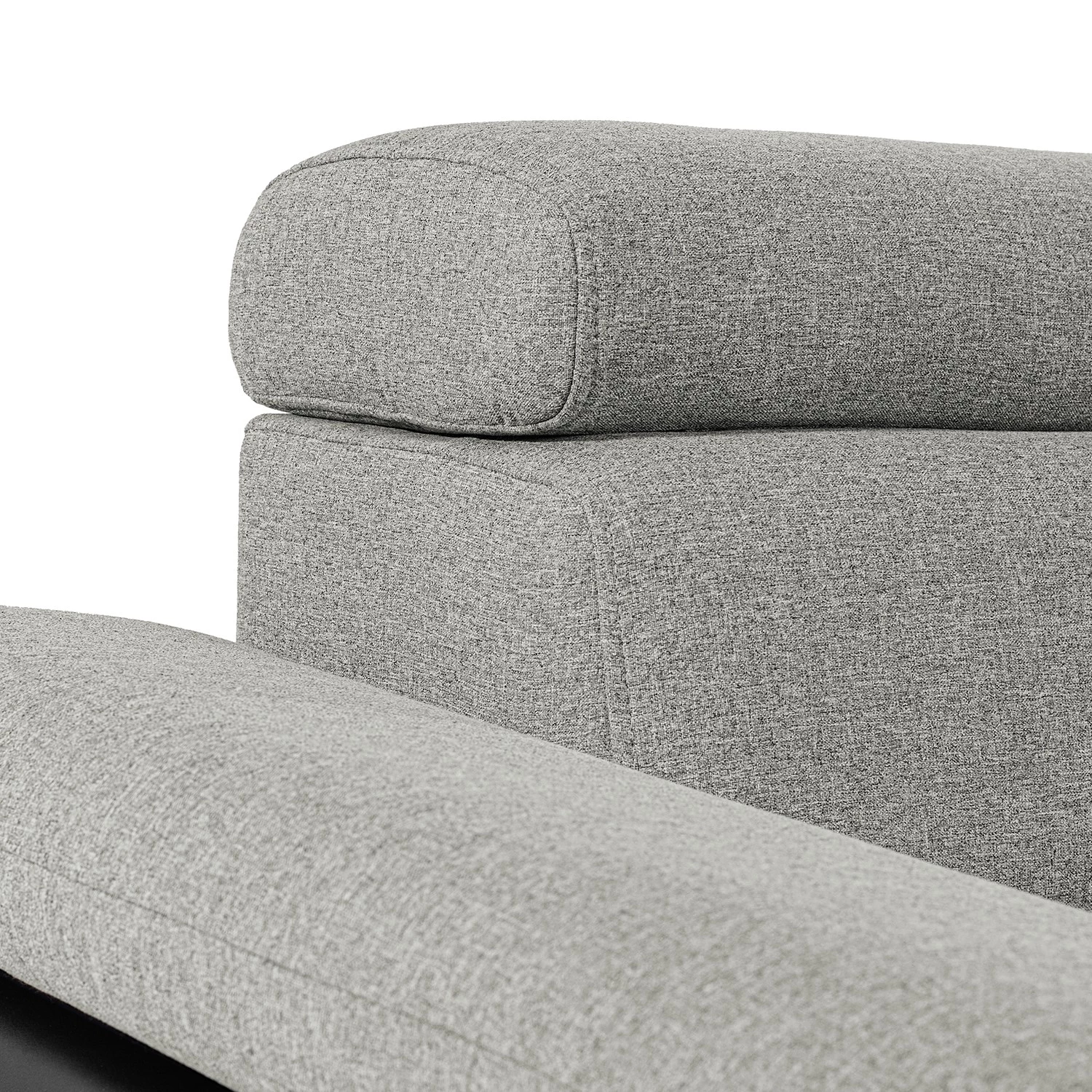 Loftscape Canapé d’angle Sully - Noir / Gris clair - Méridienne courte à gauche (vue de face) 9 Loftscape Canapé d’angle Sully - Noir / Gris clair - Méridienne courte à gauche (vue de face) – Image 9