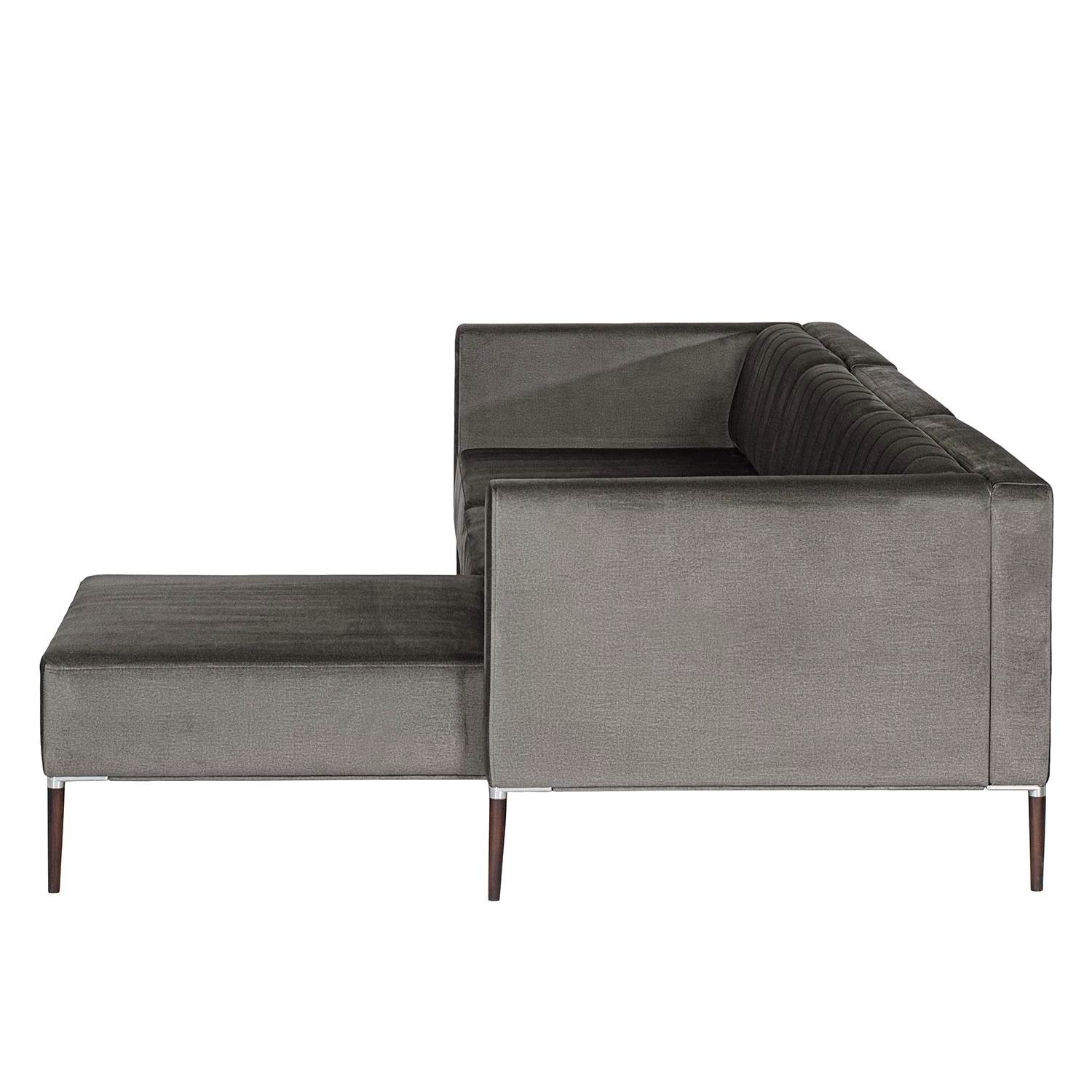 Norrwood Canapé d’angle Luparo I - Gris - Méridienne courte à droite (vue de face) 3 Norrwood Canapé d’angle Luparo I - Gris - Méridienne courte à droite (vue de face) – Image 3