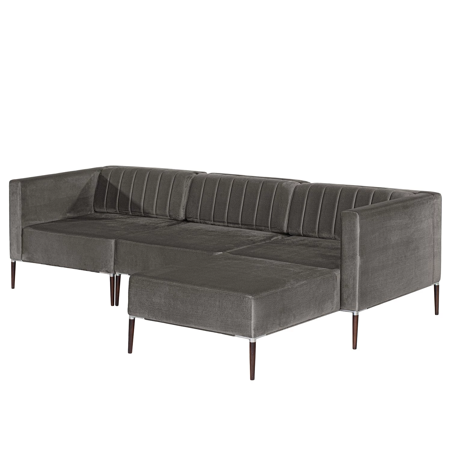 Norrwood Canapé d’angle Luparo I - Gris - Méridienne courte à droite (vue de face) 5 Norrwood Canapé d’angle Luparo I - Gris - Méridienne courte à droite (vue de face) – Image 5