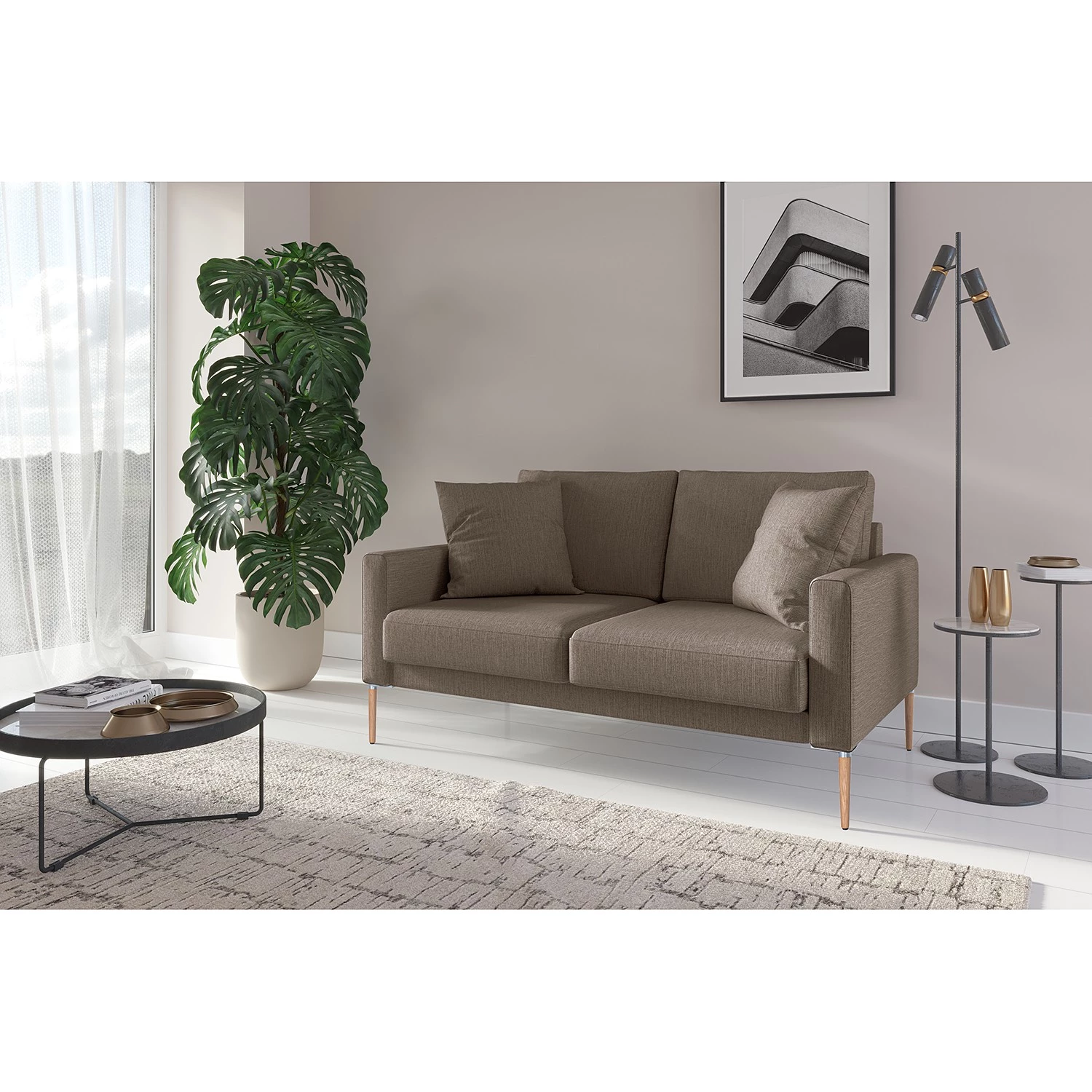 Norrwood Canapé Sauvo I (2 places) - Velours - Tissu Meara: Cubanit 2 Norrwood Canapé Sauvo I (2 places) - Velours - Tissu Meara: Cubanit – Image 2