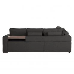 Loftscape Canapé d’angle Woodway I - Tissu - Noir - Méridienne longue à gauche (vue de face) - Plateau -Canapés Soldes Magasin 1000192962 191204 13432701435 DETAILS P000000001000192962