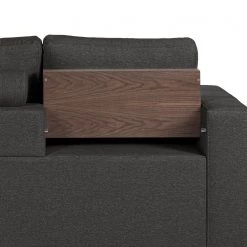 Loftscape Canapé d’angle Woodway I - Tissu - Noir - Méridienne longue à gauche (vue de face) - Plateau -Canapés Soldes Magasin 1000192962 191204 13432701436 DETAILS P000000001000192962