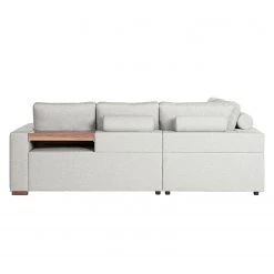 Loftscape Canapé d’angle Woodway II - Tissu - Galet - Méridienne longue à gauche (vue de face) - Plateau -Canapés Soldes Magasin 1000192983 191204 13434001686 DETAILS P000000001000192983