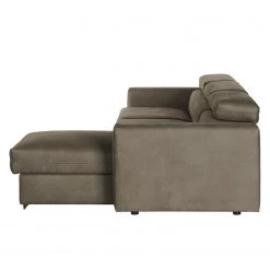 Loftscape Canapé d’angle Wissant I - Aspect cuir vieilli - Microfibre Bice: Marron foncé -Canapés Soldes Magasin 1000193002 191204 13435201955 DETAILS P000000001000193002