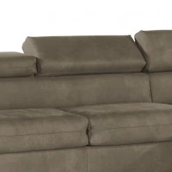 Loftscape Canapé d’angle Wissant I - Aspect cuir vieilli - Microfibre Bice: Marron foncé -Canapés Soldes Magasin 1000193002 191204 13435201960 DETAILS P000000001000193002