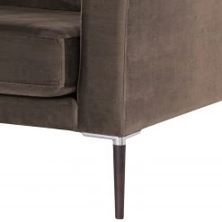 Norrwood Canapé d’angle Sauvo I - Velours - Velours Ravi: Marron - Méridienne courte à gauche (vue de face) -Canapés Soldes Magasin 1000193062 191204 13443202760 DETAILS P000000001000193062