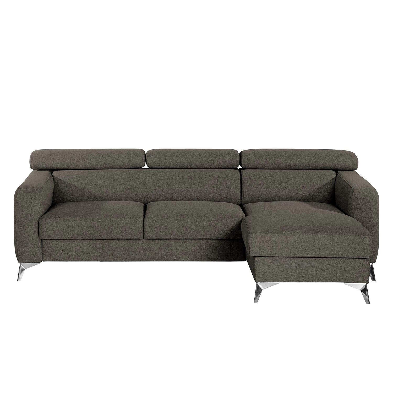 Loftscape Canapé d’angle Nonza I - Tissu - Gris foncé - Méridienne courte à droite (vue de face) 4 Loftscape Canapé d’angle Nonza I - Tissu - Gris foncé - Méridienne courte à droite (vue de face) – Image 4