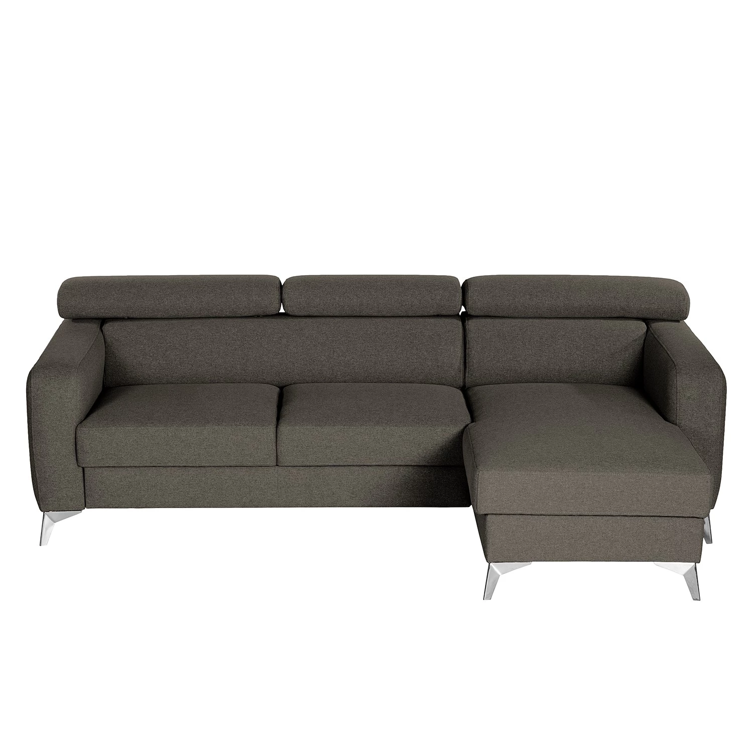 Loftscape Canapé d’angle Nonza I - Tissu - Gris foncé - Méridienne courte à droite (vue de face) 8 Loftscape Canapé d’angle Nonza I - Tissu - Gris foncé - Méridienne courte à droite (vue de face) – Image 8