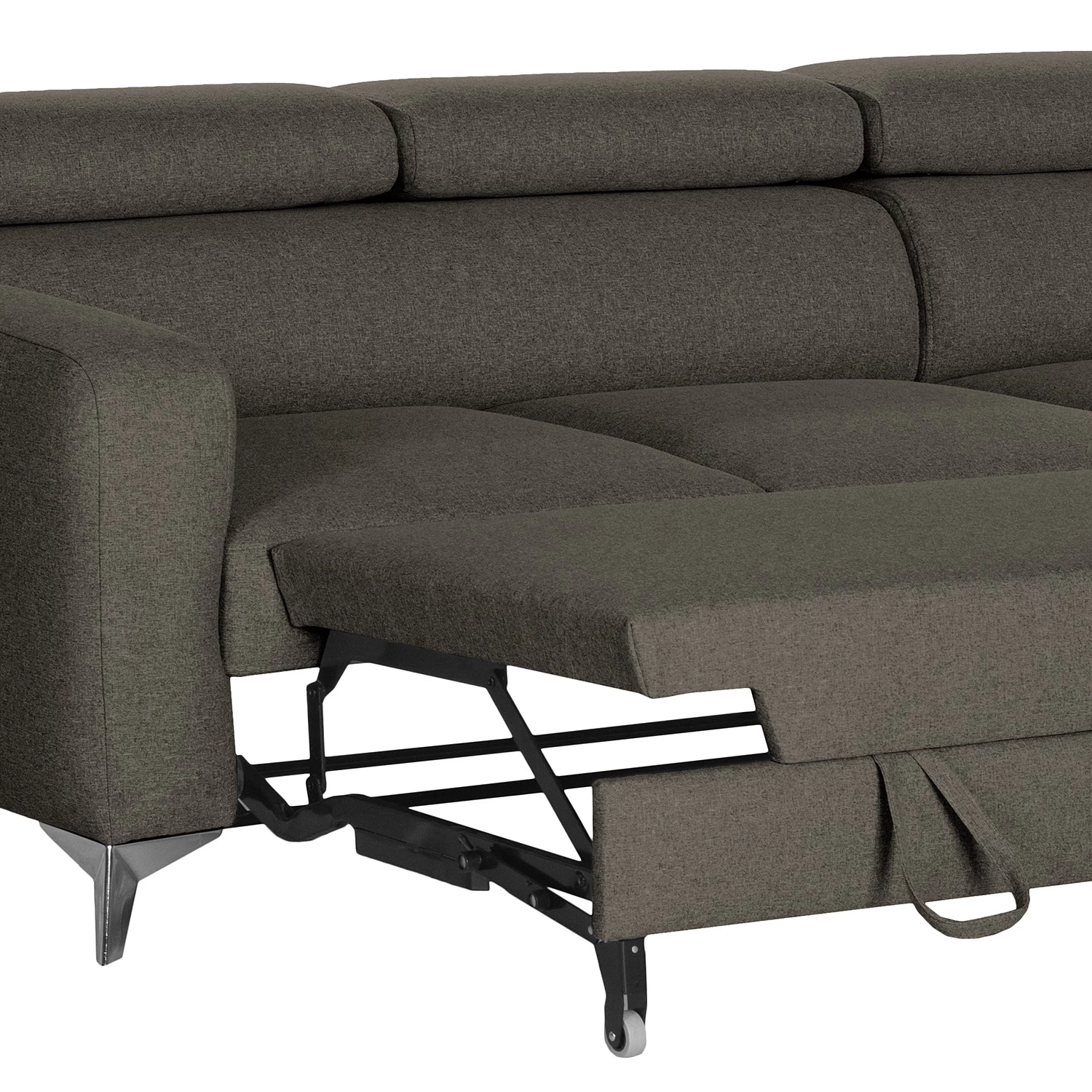 Loftscape Canapé d’angle Nonza I - Tissu - Gris foncé - Méridienne courte à droite (vue de face) 11 Loftscape Canapé d’angle Nonza I - Tissu - Gris foncé - Méridienne courte à droite (vue de face) – Image 11