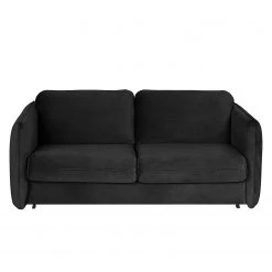 Norrwood Canapé convertible Kayla I - Velours - Velours Ravi: Noir -Canapés Soldes Magasin 1000193830 191212 16451500199 DETAILS P000000001000193830