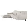 Norrwood Canapé d’angle Medan - Tissu - Gris clair - Méridienne courte à gauche (vue de face)