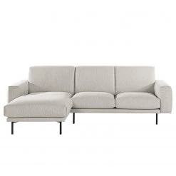 Norrwood Canapé d’angle Medan - Tissu - Gris clair - Méridienne courte à gauche (vue de face) -Canapés Soldes Magasin 1000193897 191212 16462300889 DETAILS P000000001000193897