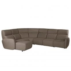 Loftscape Canapé d’angle Mezin I - Velours - Tissu Meara: Cubanit