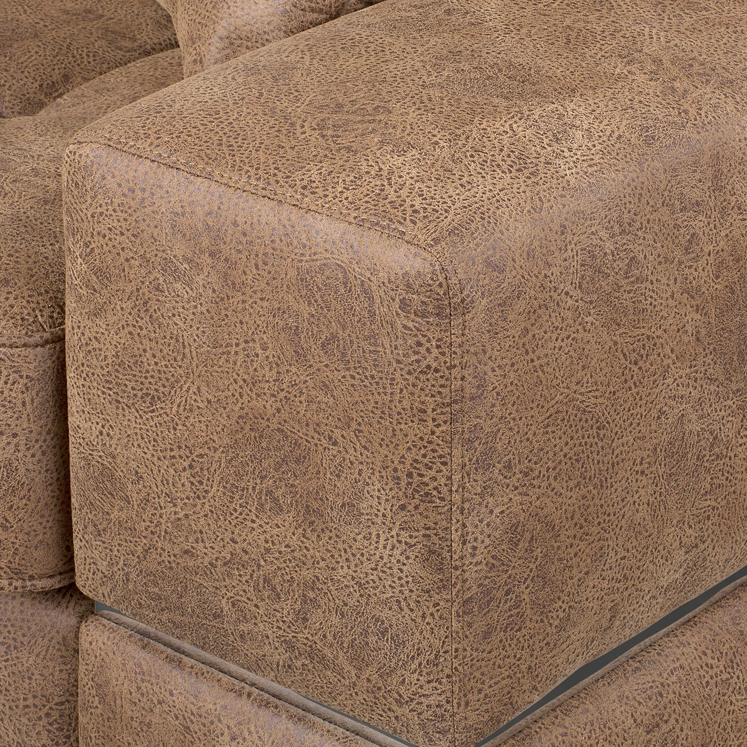 Loftscape Canapé Muonio (2 places) - Aspect cuir vieilli - Cappuccino 9 Loftscape Canapé Muonio (2 places) - Aspect cuir vieilli - Cappuccino – Image 9