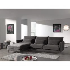 Fredriks Canapé d’angle Paimio - Velours - Gris - Méridienne courte à gauche (vue de face) 13 Fredriks Canapé d’angle Paimio - Velours - Gris - Méridienne courte à gauche (vue de face) -Canapés Soldes Magasin 1000194159 191216 16241200335 MOOD DETAILS P000000001000194159 mood