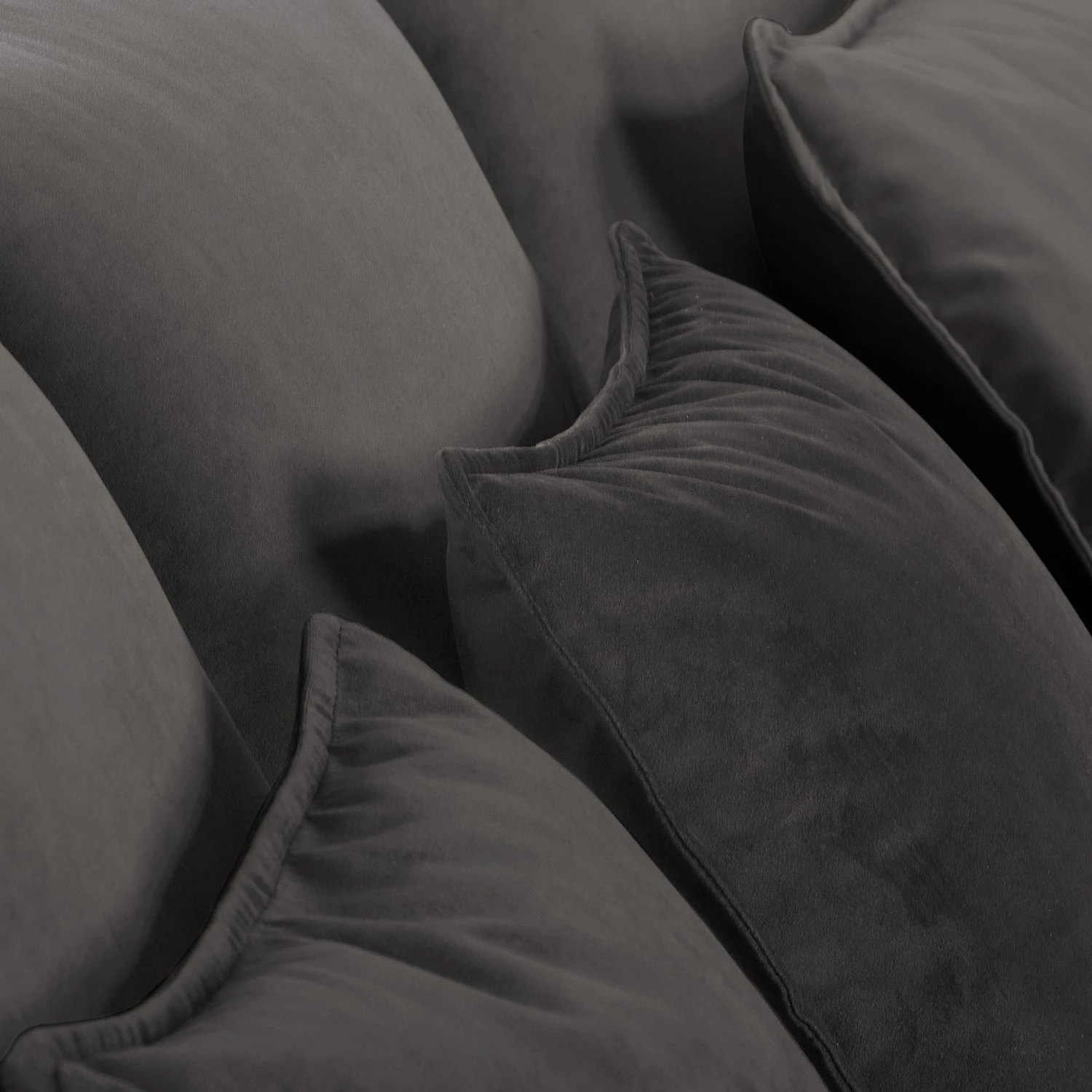 Fredriks Canapé d’angle Paimio - Velours - Gris - Méridienne courte à gauche (vue de face) 7 Fredriks Canapé d’angle Paimio - Velours - Gris - Méridienne courte à gauche (vue de face) – Image 7