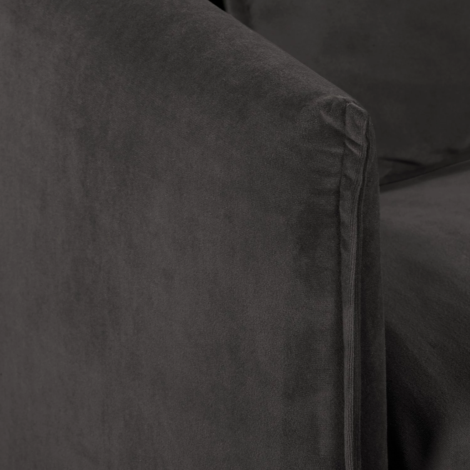 Fredriks Canapé d’angle Paimio - Velours - Gris - Méridienne courte à gauche (vue de face) 9 Fredriks Canapé d’angle Paimio - Velours - Gris - Méridienne courte à gauche (vue de face) – Image 9