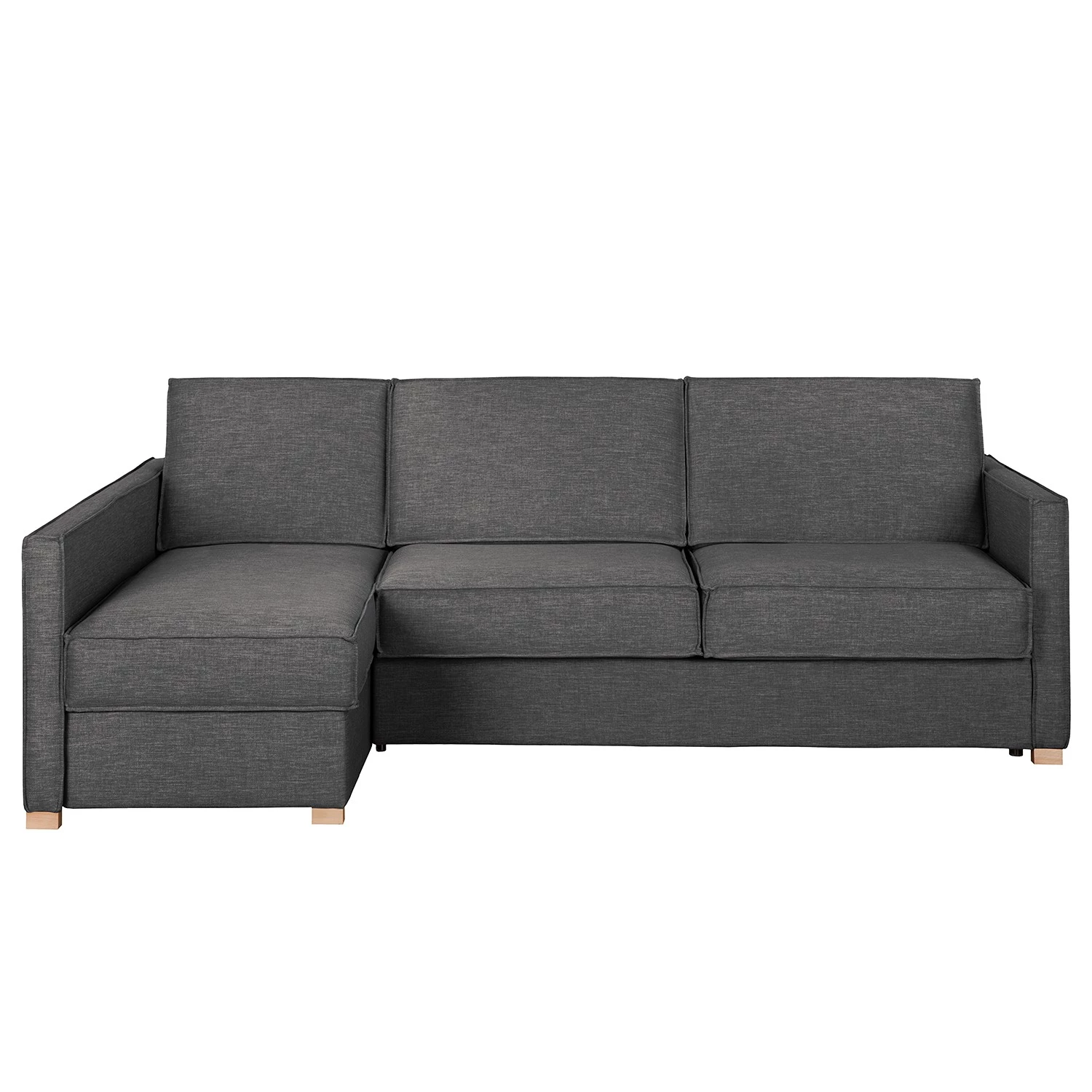 Fredriks Canapé d’angle Posio - Tissu - Gris foncé - Méridienne courte à gauche (vue de face) 3 Fredriks Canapé d’angle Posio - Tissu - Gris foncé - Méridienne courte à gauche (vue de face) – Image 3