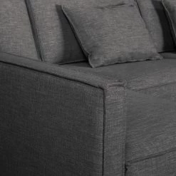 Fredriks Canapé d’angle Posio - Tissu - Gris foncé - Méridienne courte à gauche (vue de face) 17 Fredriks Canapé d’angle Posio - Tissu - Gris foncé - Méridienne courte à gauche (vue de face) -Canapés Soldes Magasin 1000194172 191216 16242500493 DETAILS P000000001000194172