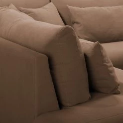 Fredriks Canapé d’angle Luosto - Tissage à plat - Nougat - Méridienne longue à gauche (vue de face) -Canapés Soldes Magasin 1000194187 191216 16243600675 DETAILS P000000001000194187