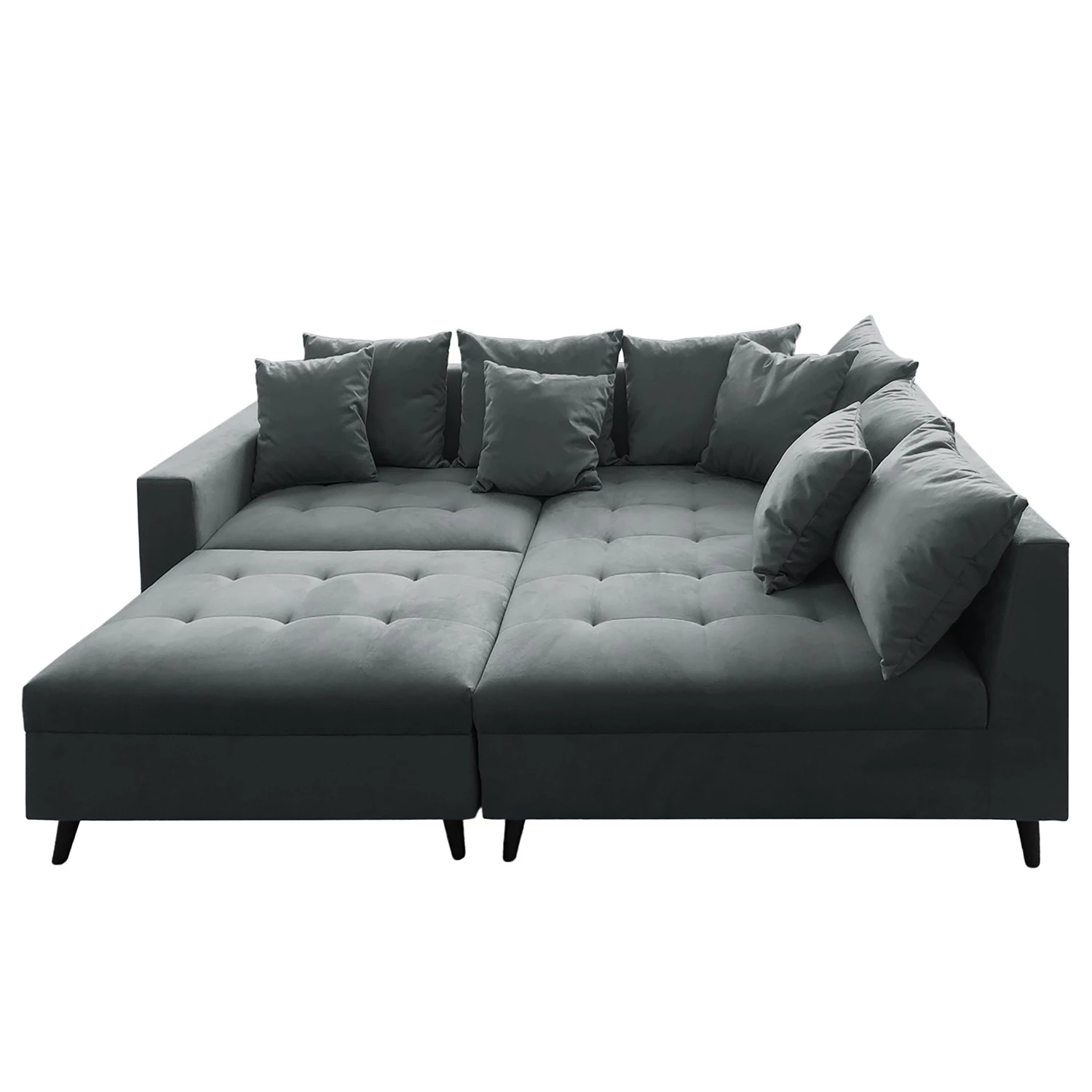 Fredriks Canapé d’angle Pruno I - Tissage à plat - Anthracite - Méridienne longue à droite (vue de face) 5 Fredriks Canapé d’angle Pruno I - Tissage à plat - Anthracite - Méridienne longue à droite (vue de face) – Image 5