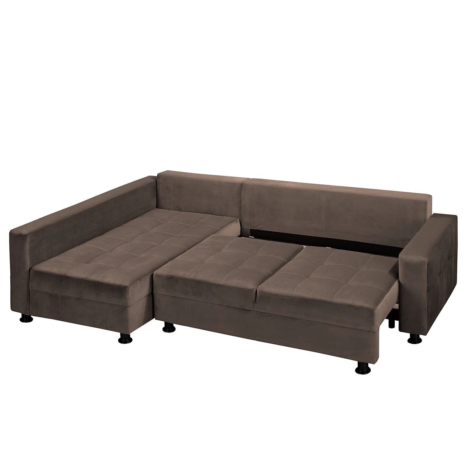 Fredriks Canapé d’angle Upwell II - Microfibre - Marron - Méridienne longue à gauche (vue de face) 4 Fredriks Canapé d’angle Upwell II - Microfibre - Marron - Méridienne longue à gauche (vue de face) – Image 4