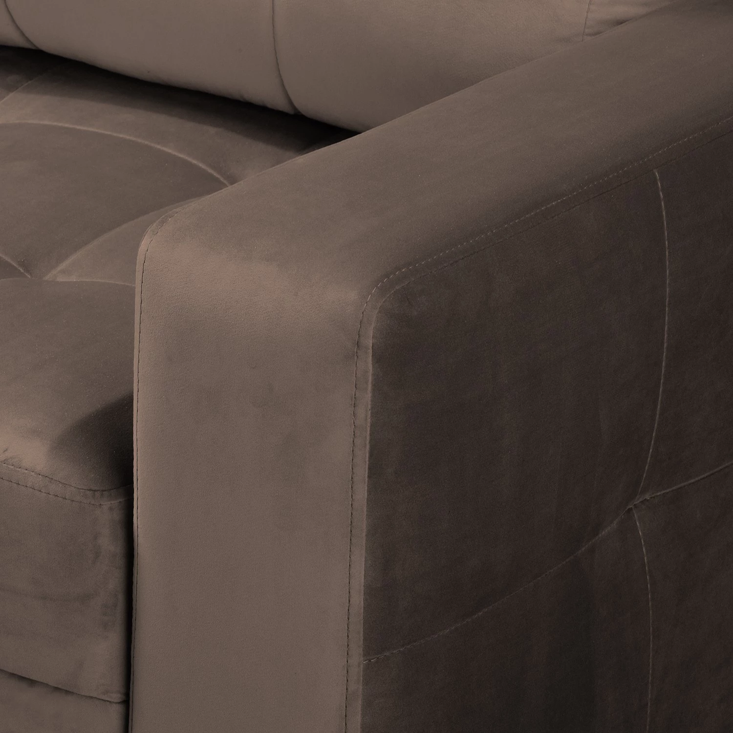 Fredriks Canapé d’angle Upwell II - Microfibre - Marron - Méridienne longue à gauche (vue de face) 15 Fredriks Canapé d’angle Upwell II - Microfibre - Marron - Méridienne longue à gauche (vue de face) – Image 15