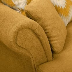 Ridgevalley Canapé Colares (3 places) - Tissu - Safran -Canapés Soldes Magasin 1000196881 200117 09415400038 DETAILS P000000001000196881