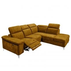 Fredriks Canapé d’angle Tolar - Microfibre Salvo: Ocre - Méridienne longue à droite (vue de face) -Canapés Soldes Magasin 1000198725 200124 10254200174 DETAILS P000000001000198725