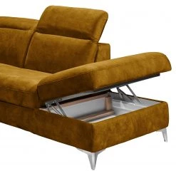 Fredriks Canapé d’angle Tolar - Microfibre Salvo: Ocre - Méridienne longue à droite (vue de face) -Canapés Soldes Magasin 1000198725 200124 10254200178 DETAILS P000000001000198725