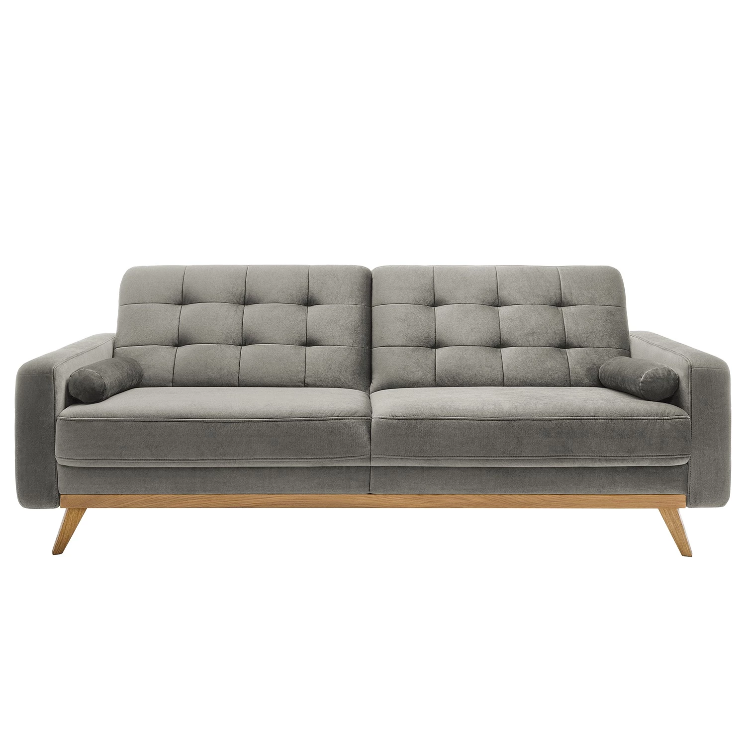 Mørteens Canapé convertible Oravi - Velours - Platine 6 Mørteens Canapé convertible Oravi - Velours - Platine – Image 6