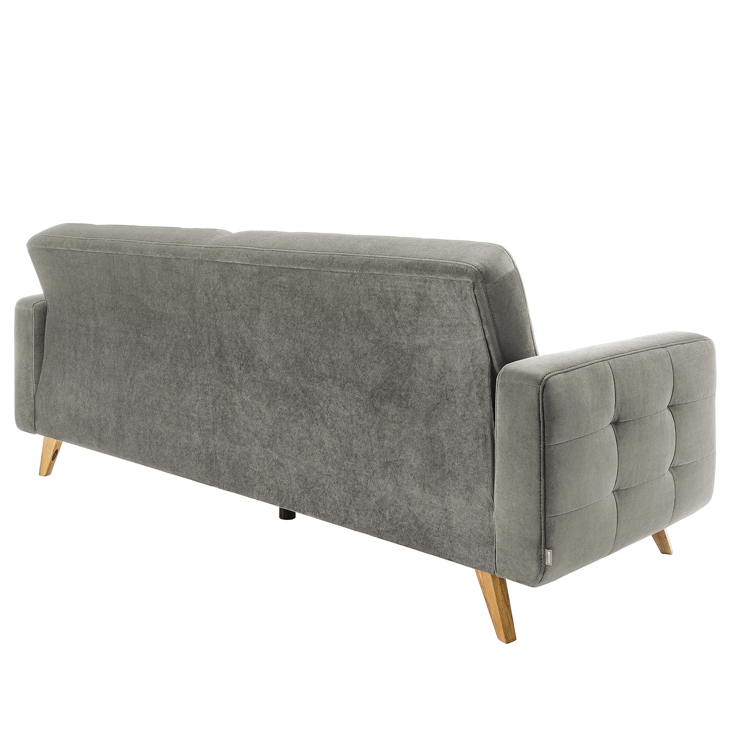 Mørteens Canapé convertible Oravi - Velours - Platine 7 Mørteens Canapé convertible Oravi - Velours - Platine – Image 7