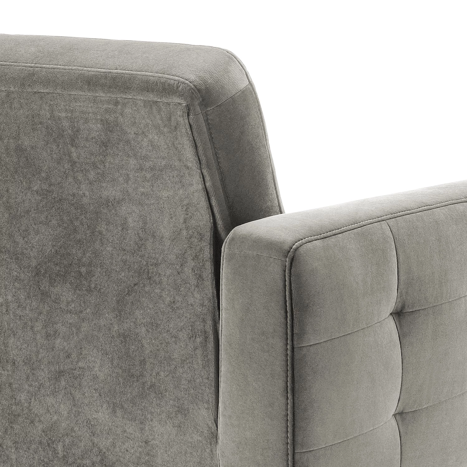 Mørteens Canapé convertible Oravi - Velours - Platine 10 Mørteens Canapé convertible Oravi - Velours - Platine – Image 10