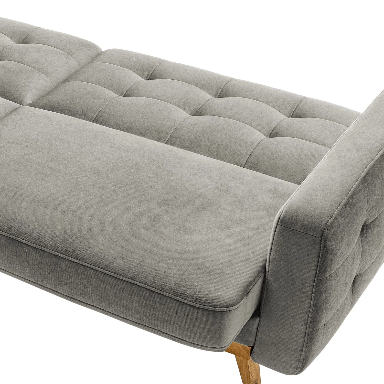 Mørteens Canapé convertible Oravi - Velours - Platine 11 Mørteens Canapé convertible Oravi - Velours - Platine – Image 11