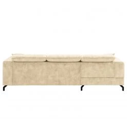 Fredriks Canapé d‘angle Atmore - Microfibre - Crème - Méridienne courte à gauche (vue de face) -Canapés Soldes Magasin 1000199970 220218 060 DETAILS P000000001000199970