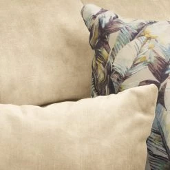 Fredriks Canapé d‘angle Atmore - Microfibre - Crème - Méridienne courte à gauche (vue de face) -Canapés Soldes Magasin 1000199970 220218 090 DETAILS P000000001000199970