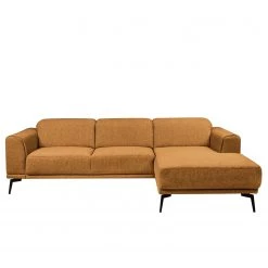 Fredriks Canapé d‘angle Basin I - Tissu - Jaune moutarde - Méridienne courte à droite (vue de face) -Canapés Soldes Magasin 1000199978 200304 06042100014 DETAILS P000000001000199978