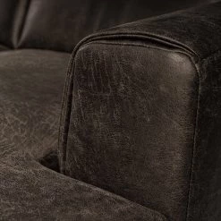 Fredriks Canapé d‘angle Basin II - Imitation cuir - Marron foncé - Méridienne courte à droite (vue de face) 13 Fredriks Canapé d‘angle Basin II - Imitation cuir - Marron foncé - Méridienne courte à droite (vue de face) -Canapés Soldes Magasin 1000199980 200409 12365400005 DETAILS P000000001000199980