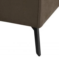 Fredriks Canapé d‘angle Denny I - Microfibre - Marron foncé - Méridienne courte à gauche (vue de face) -Canapés Soldes Magasin 1000199995 200205 11530700190 DETAILS P000000001000199995